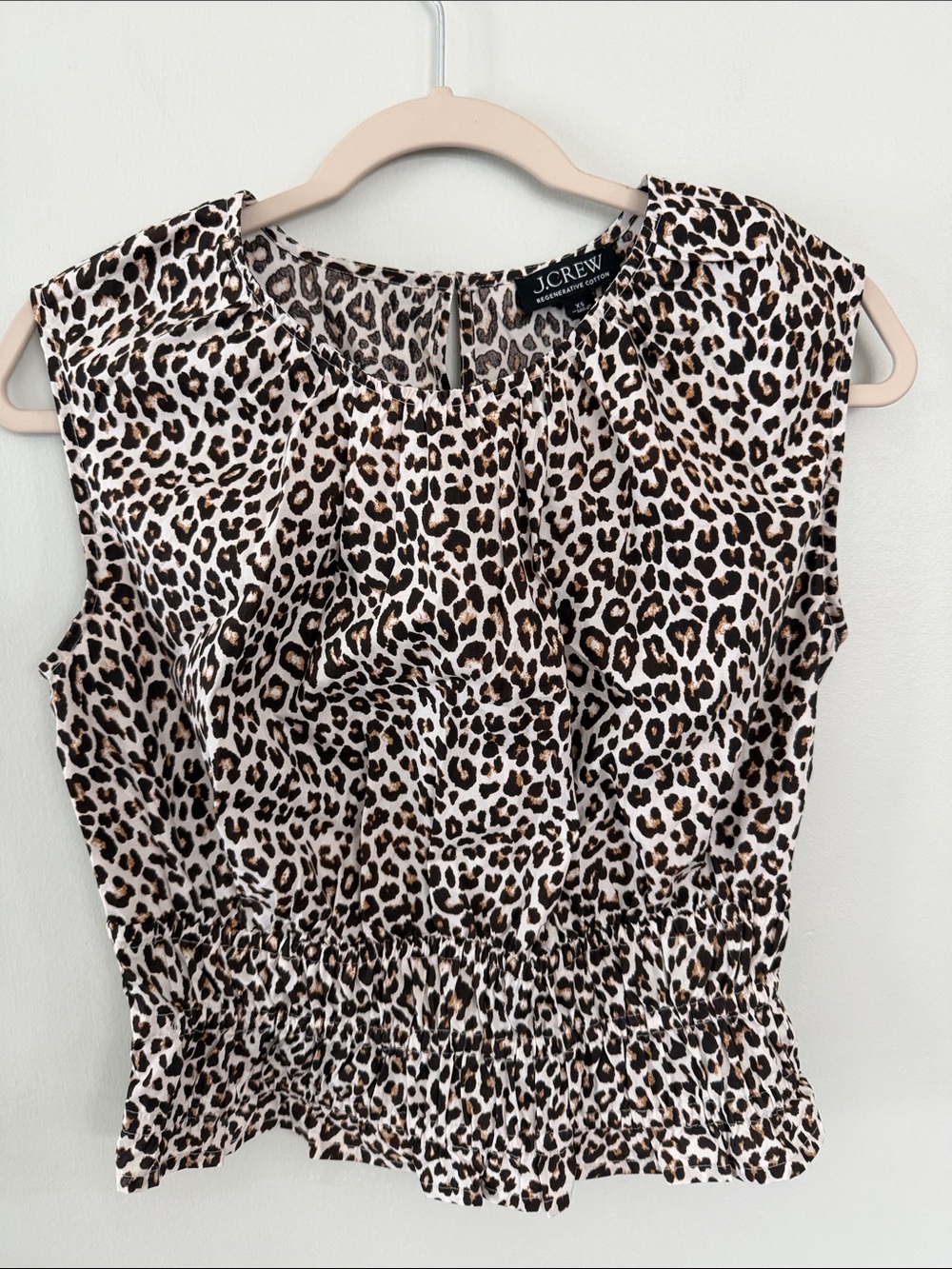 J. Crew Leopard Print Sleeveless Camisole in Brown and Black